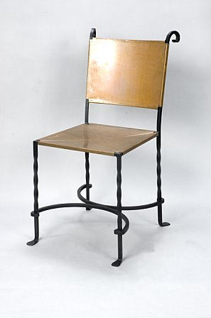 Roberts Iron Works - Hand Forged Copper/Iron Chair D2